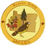 Oregon Pin OR State of Oregon Emblem Hat Lapel Pins